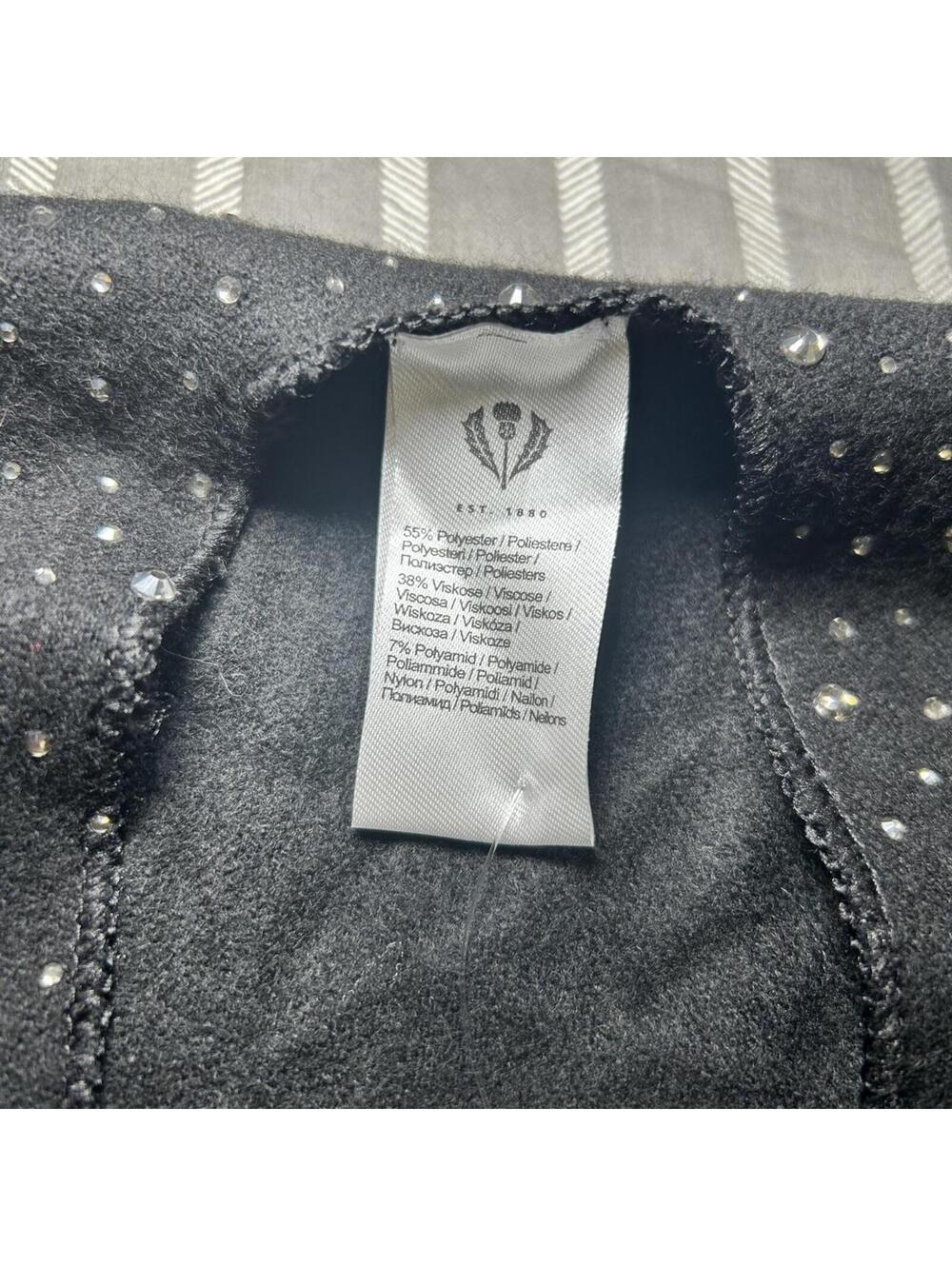 Fraas Rhinestone Ruana Black One Size - Picture 3 of 4